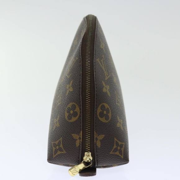LOUIS VUITTON Monogram Trousse Demi Ronde Cosmetic Pouch M47520 LV Auth 70486 - Picture 3 of 16